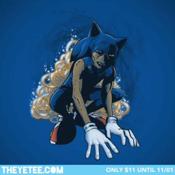Sonic T-Shirt Gollum Lord of the Rings Yetee