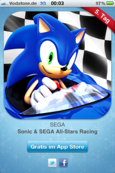 Sonic & SEGA All Stars Racing 12 Tage Geschenke Aktion