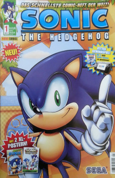 Die erste Ausgabe von Sonic the Hedgehog - Das schnellste Comic-Heft der Welt